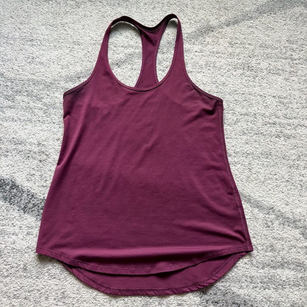 Lululemon Racerback Flowy Athletic Tank Top Maroon Womens Size 6